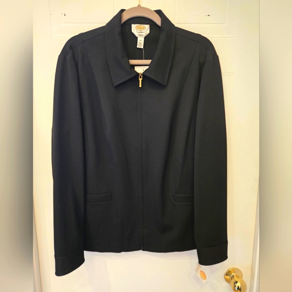 16W Talbots Women's Black Lightweight Jacket